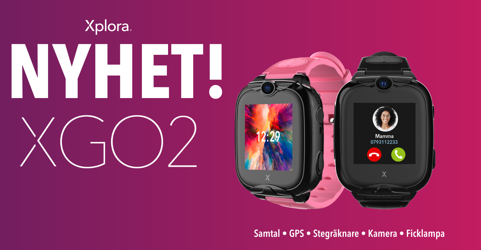 Nyheten Xplora XGO2 har lanserats!