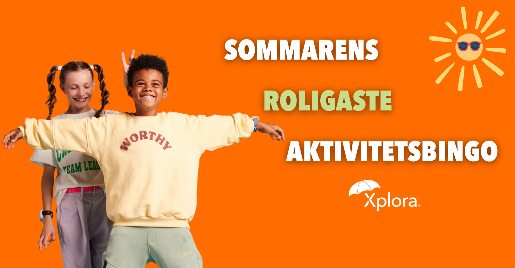 Sommarens aktivitetsbingo för barn!